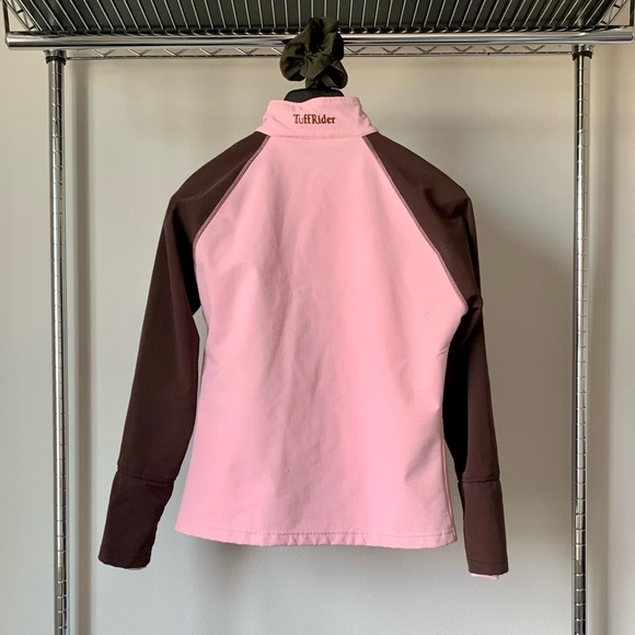 TuffRider Full Zip Pink and Brown Jacket - Picture 2 of 8